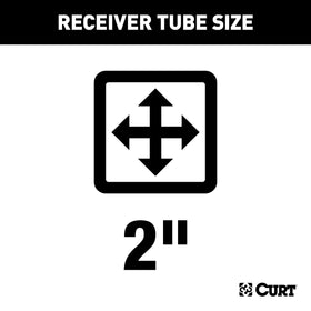CURT hitch mounted under bumper demonstrating sturdy attachment benefit