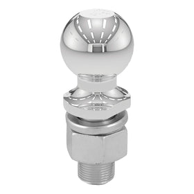 CURT 40030 front view showing chrome finish and 2-5/16" ball for reliable towing