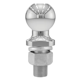 CURT hitch ball installed on ball mount demonstrating correct fitment