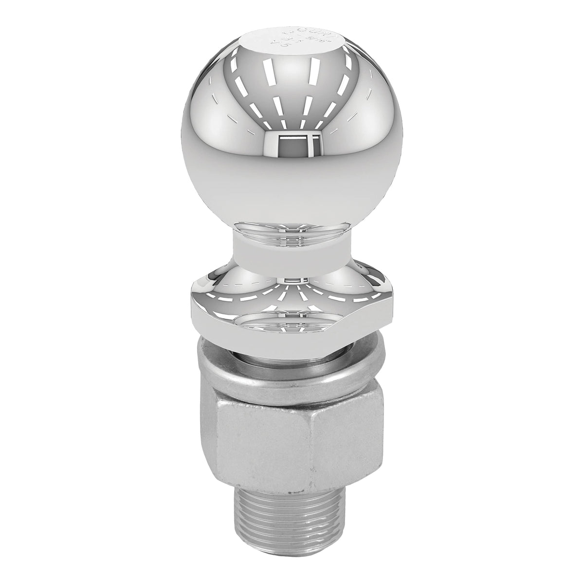 CURT 40078 front view showing chrome finish and packed condition for durability