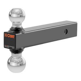 CURT 45002 front view showing both balls and glossy finish for easy selection