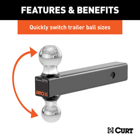 CURT 45002 installed on vehicle showing quick trailer hookup convenience