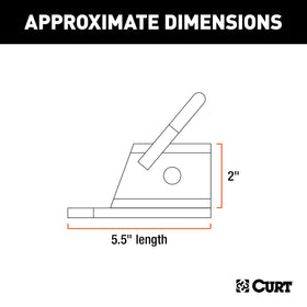 CURT 45006 welded D-ring top view showing secure recovery attachment benefit
