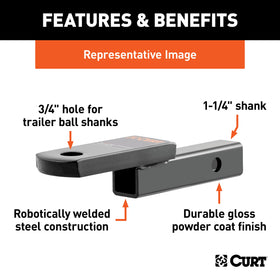 CURT 45018 powder coat texture illustrating corrosion resistance