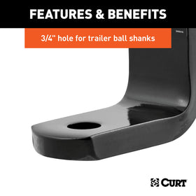 CURT 45026 installed on vehicle demonstrating secure attachment and practical use
