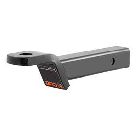 CURT 45040 side profile displaying 10-1/4-inch length and drop/rise geometry for level towing