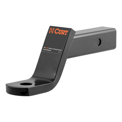 CURT 45050 front profile showing shank and platform, durable towing fit