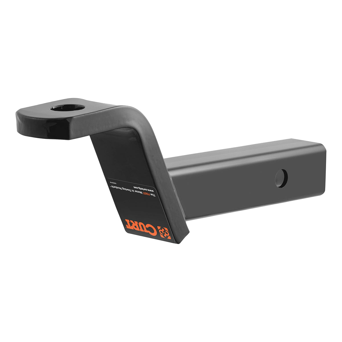 CURT 45060 side profile displaying drop and rise for level towing