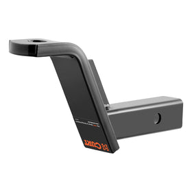 CURT 45070 side profile highlighting drop and rise orientation benefits for level towing