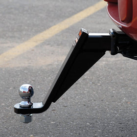 CURT 45090 in rise position showing clearance for taller trailers
