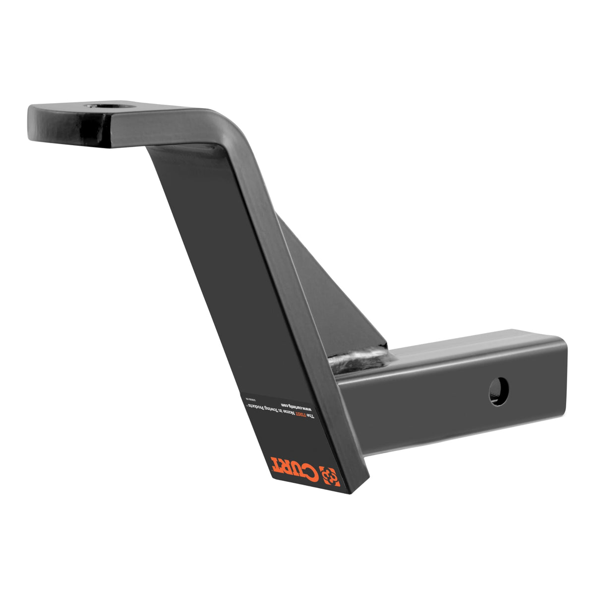CURT 45090 side profile highlighting reversible rise and drop benefit