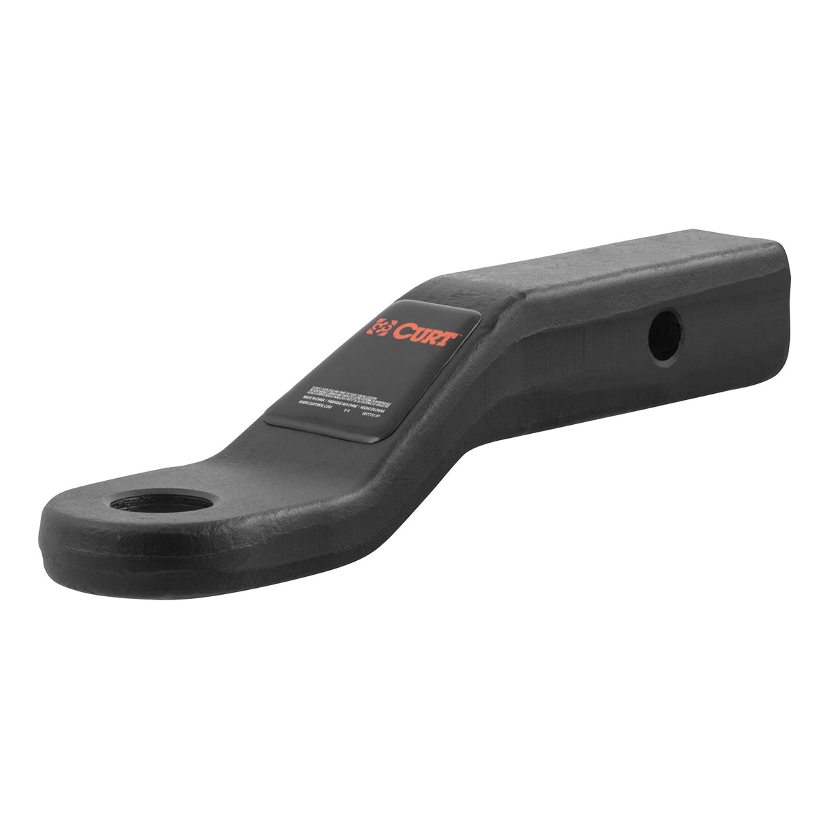 CURT 45340 front profile showing shank and ball hole benefit heavy-duty towing