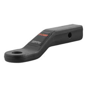 CURT 45340 front profile showing shank and ball hole benefit heavy-duty towing