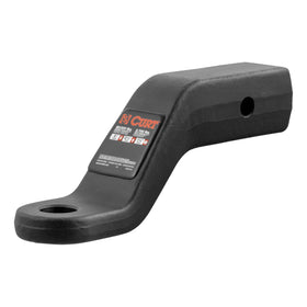 CURT forged ball mount front profile showing heavy-duty shank and fitment benefit