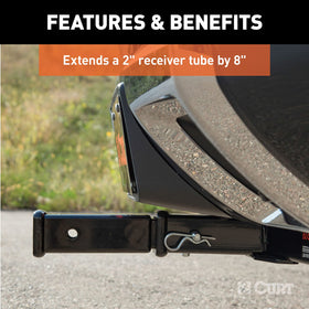 CURT 45791 installed on vehicle providing extra clearance benefit