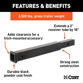 CURT 45796 powder coat texture close-up — corrosion resistance benefit