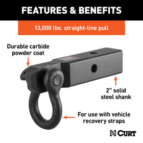 CURT 45832 powder coat finish close-up resisting corrosion and scratches benefit