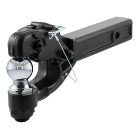 CURT 48007 front view showing dual pintle hook and 2-inch ball for versatile towing