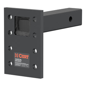 CURT 48325 front view showing full mount and shank, ensures correct fit