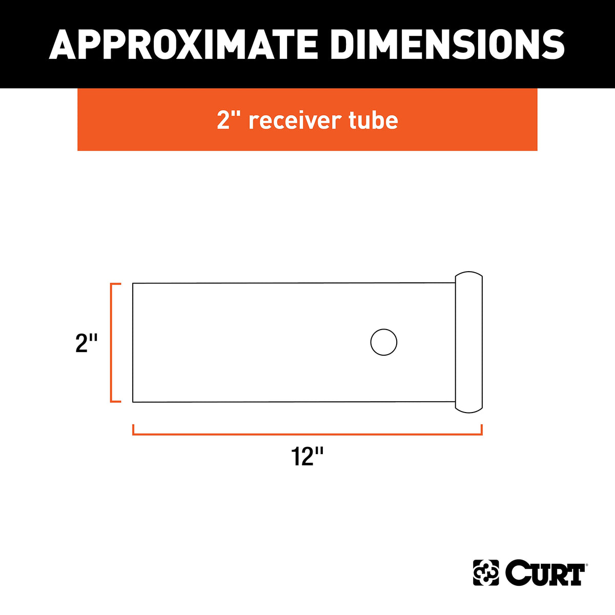 CURT 49120 close-up of 1/2-inch reinforcement collar showing added strength benefit