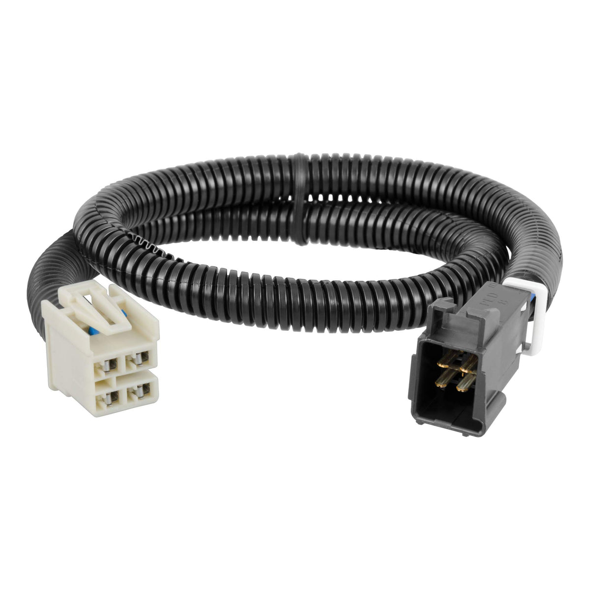 CURT front connector plugged into vehicle socket for fast installation