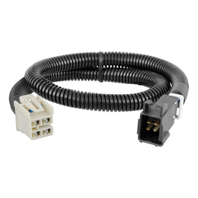CURT front connector plugged into vehicle socket for fast installation