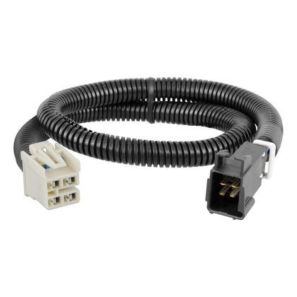 CURT front connector plugged into vehicle socket for fast installation