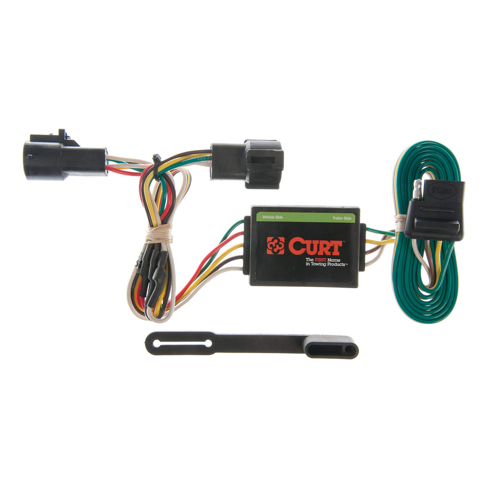 CURT 55325 front connector and wiring showing plug-in ease