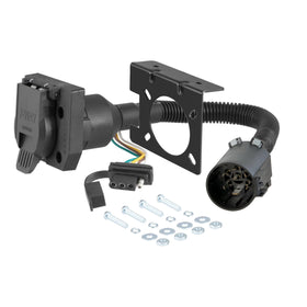 CURT 55774 front view showing dual connectors and easy plug-in benefit