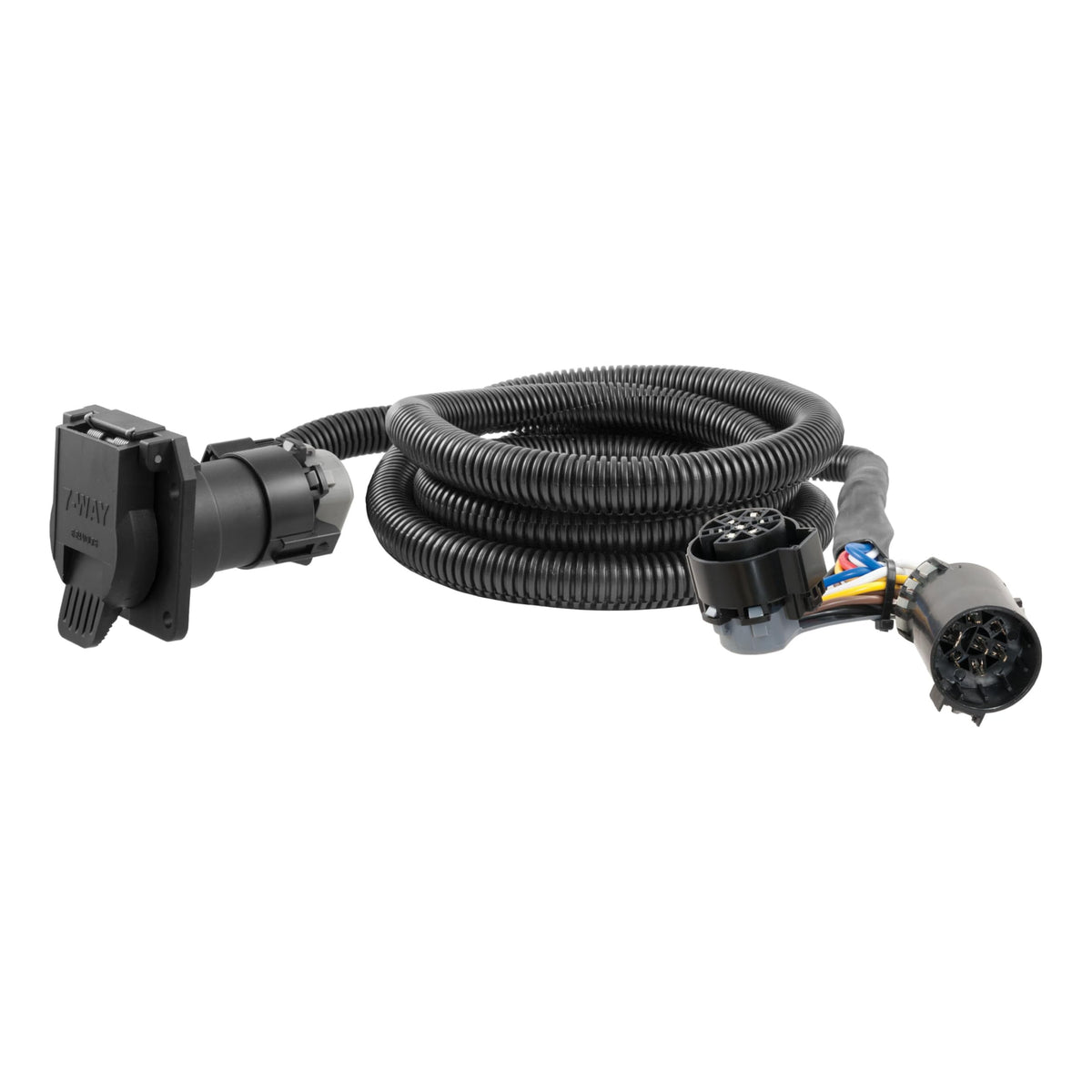 CURT front socket view shows bed-mounted connector and easy access benefit