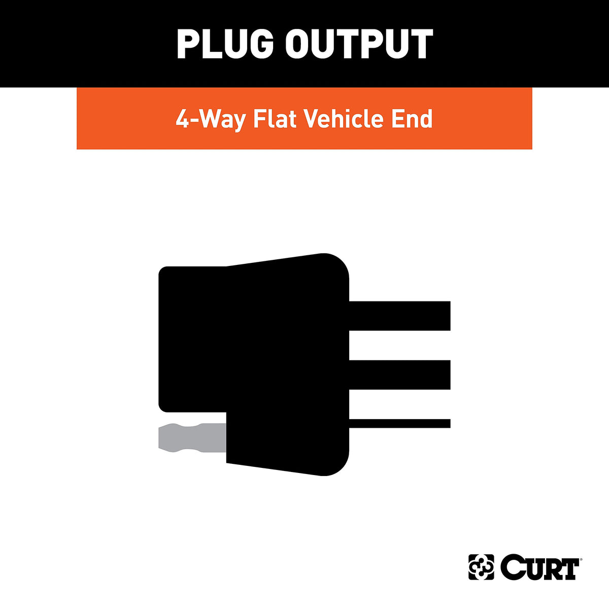 CURT installed on vehicle tail showing ready-to-tow connector accessibility benefit