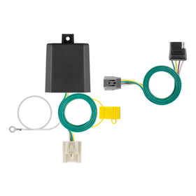 CURT 56524 front connector showing plug face and secure latch for quick fit