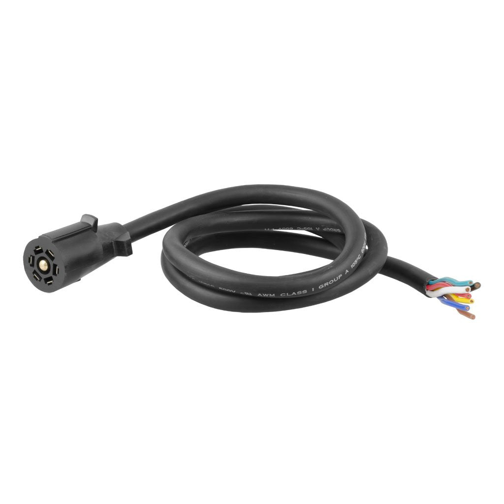 CURT 56601 front view molded plug showing durable connection and easy installation