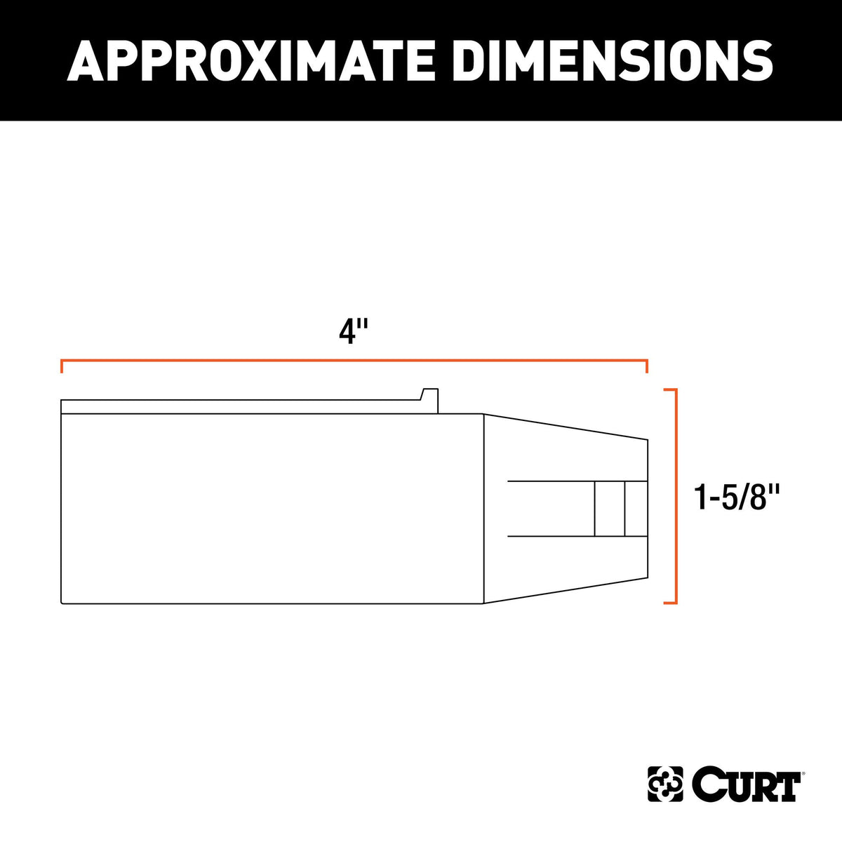 CURT 57041 side grip tabs for easier plugging and unplugging in tight spaces