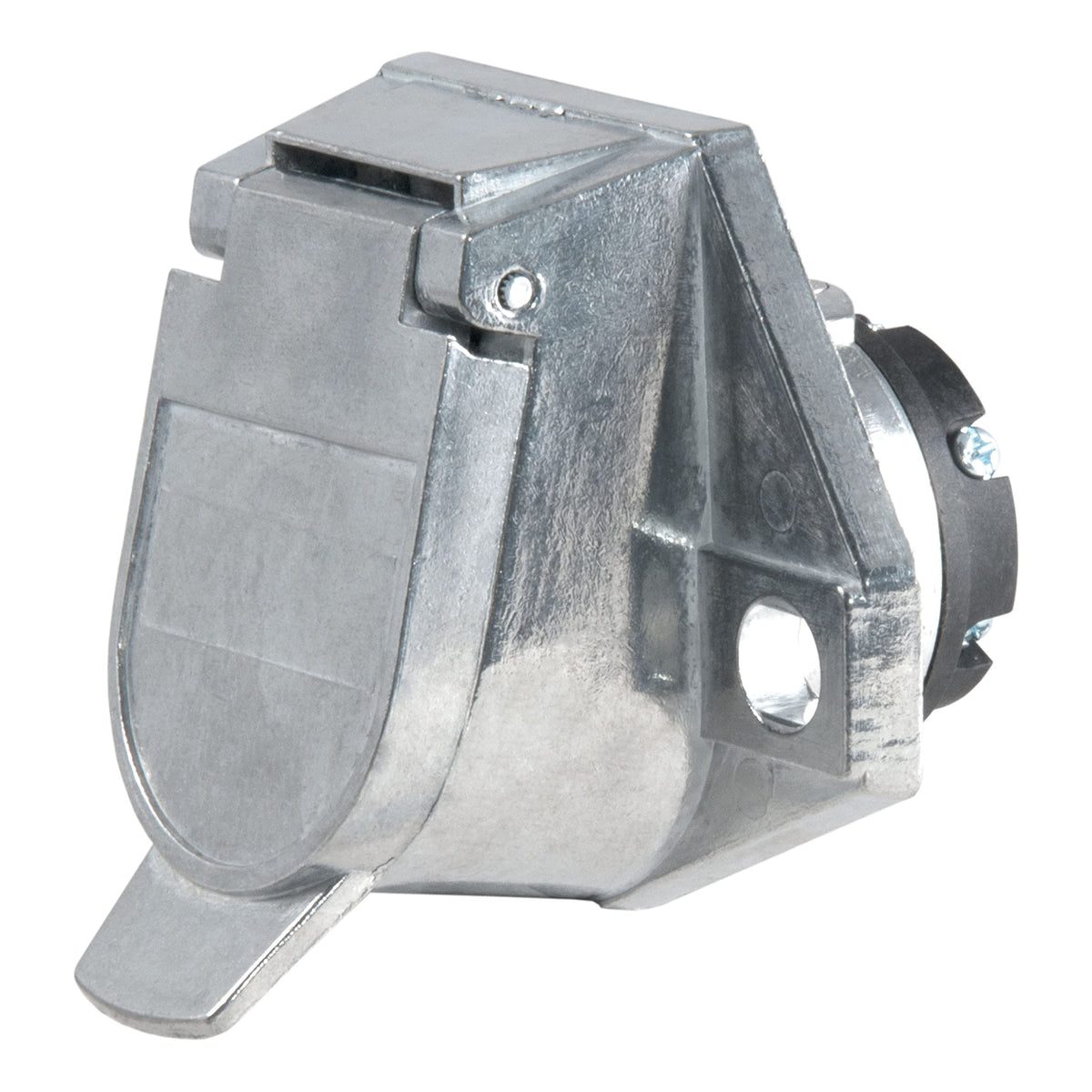 CURT 58170 front view socket showing durable steel housing and secure connection