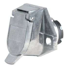 CURT 58170 front view socket showing durable steel housing and secure connection