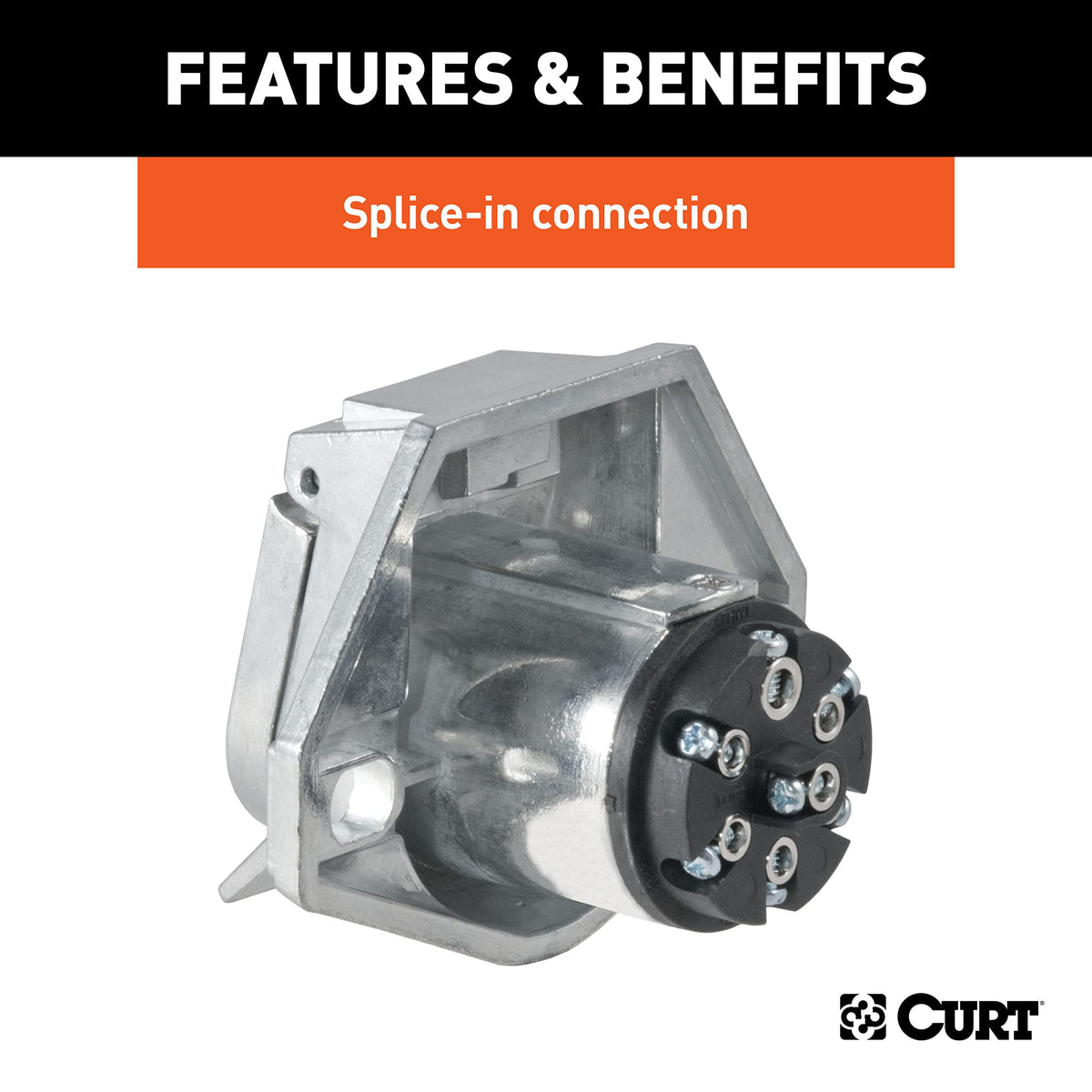 CURT 58170 installed on truck in use providing reliable trailer power and brakes