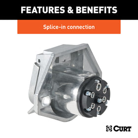 CURT 58170 installed on truck in use providing reliable trailer power and brakes
