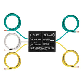 CURT 58240 installed in a vehicle trunk demonstrating protected interior mounting and tidy wiring