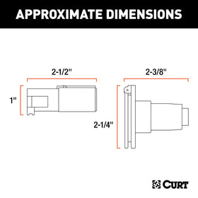 CURT close-up of die-cast housing highlighting durable construction benefit