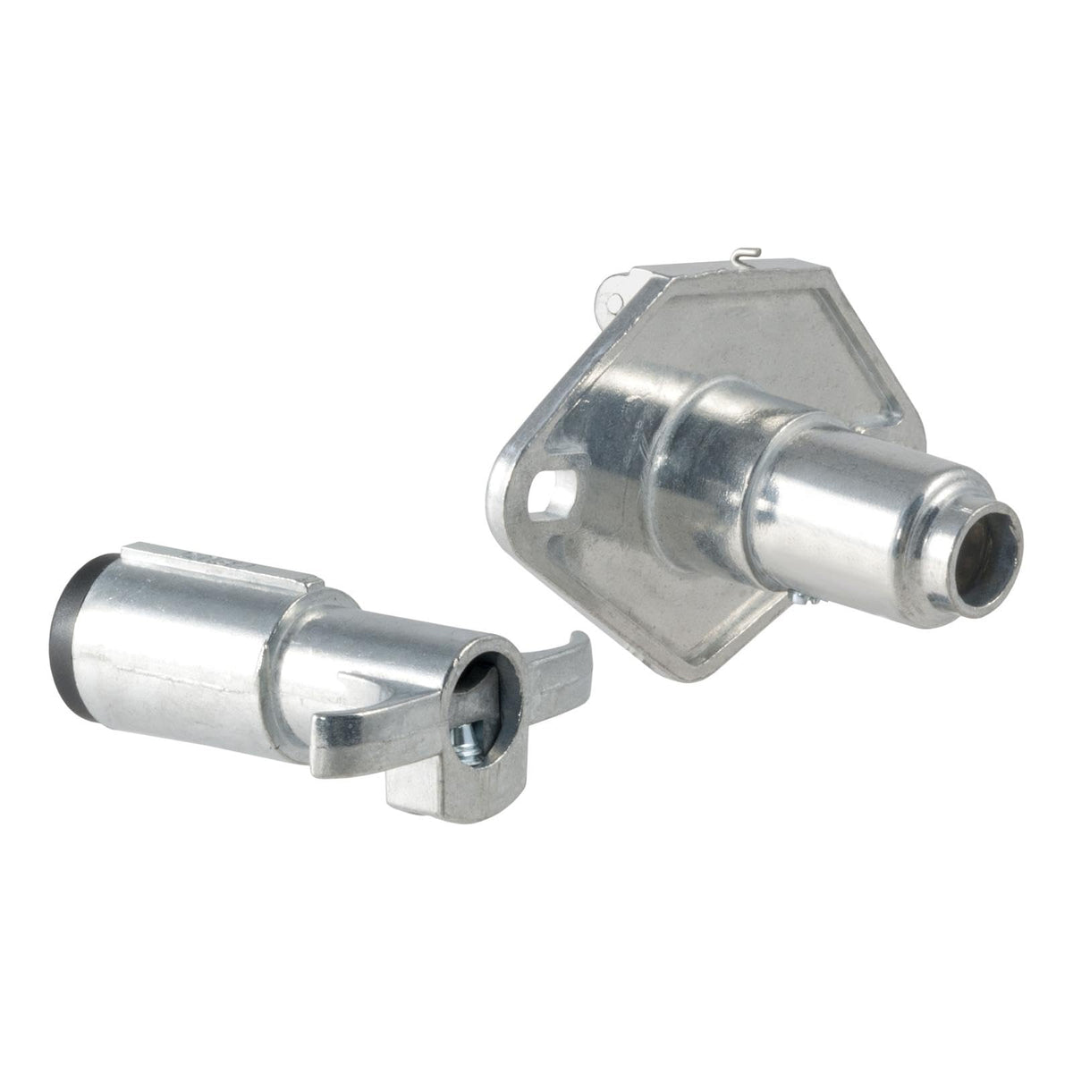 CURT front view of plug and socket showing secure connection benefit