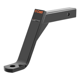 CURT ball mount front view showing shape and receiver fit benefit