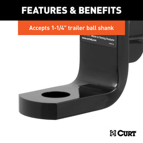 CURT ball mount powder coat finish demonstrating corrosion resistance benefit