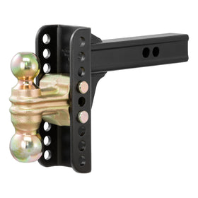CURT front view of dual-ball mount showing compact reliable towing