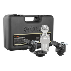 CURT gooseneck kit front packaging showing complete contents and organized case