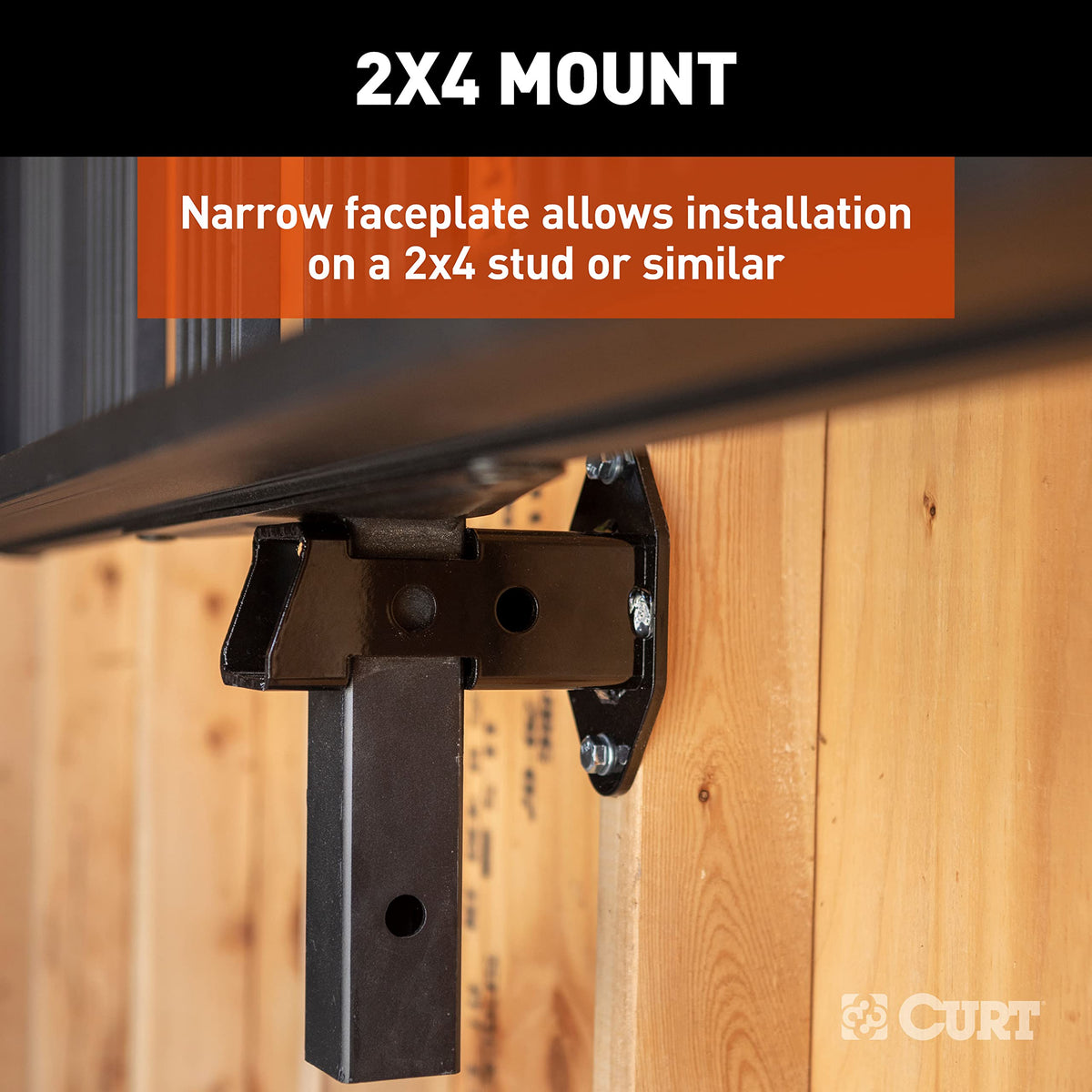 CURT in a tidy garage with multiple accessories showing improved organization and accessibility