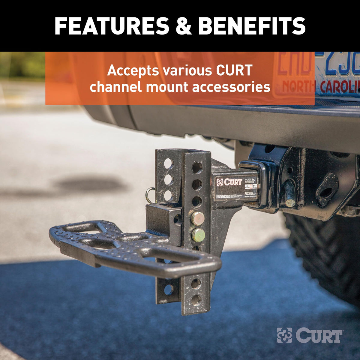 CURT powder coat finish close-up protecting against rust