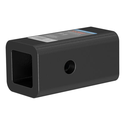 CURT reducer sleeve front view showing 2-inch receiver fit and durable finish