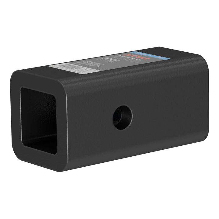 CURT reducer sleeve front view showing 2-inch receiver fit and durable finish