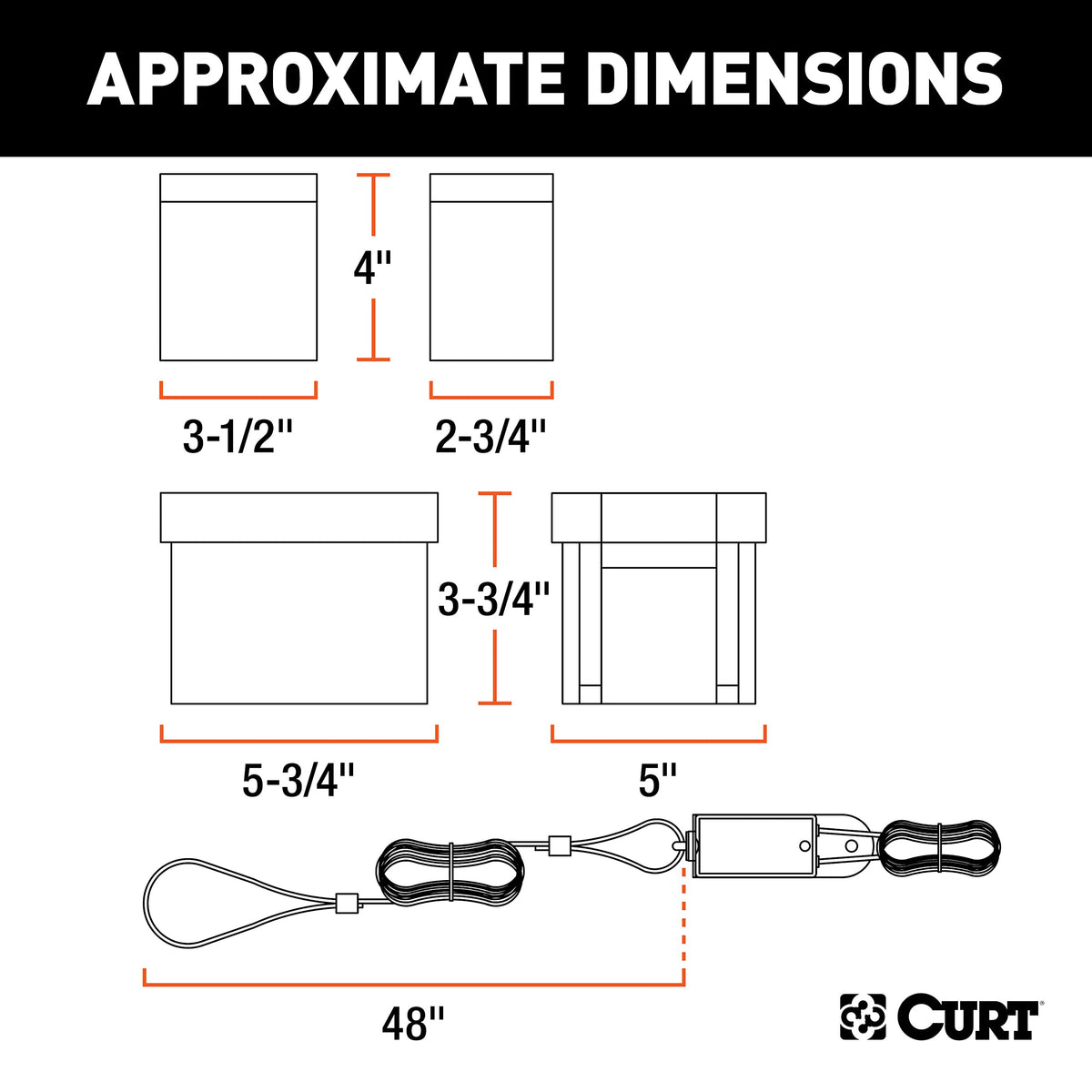CURT side-load case close-up demonstrating quick battery access and weather resistance